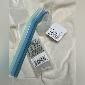 BKR magical sea glass little straws and straw cap